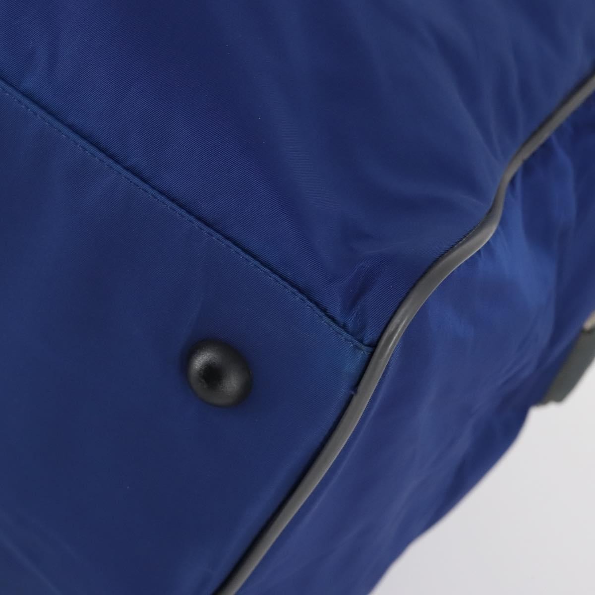 Prada Convertible Weekender Bag Tessuto Blue Nylon Travel Bag Bag (Pre-Owned)