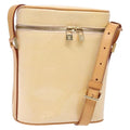 Louis Vuitton Sullivan Handbag Monogram Vernis Beige Patent_Leather Bag (Pre-Owned)