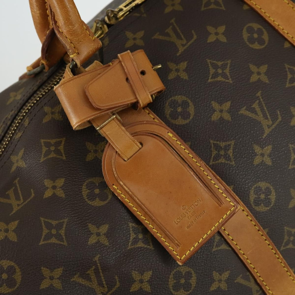 Louis Vuitton Keepall Bag Monogram Canvas Brown Canvas Travel Bag Bag (Pre-Owned)