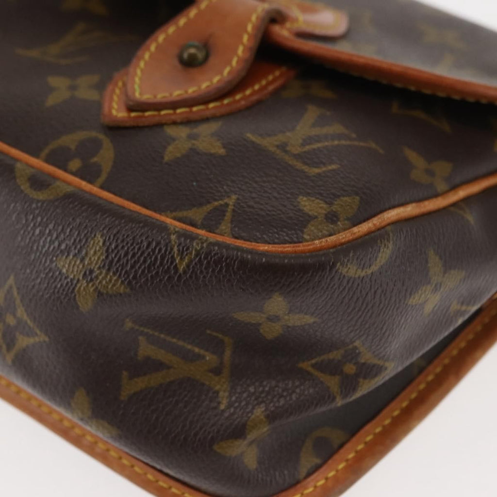 Louis Vuitton Sac Gibeciere Messenger Bag Monogram Canvas Brown Canvas Bag (Pre-Owned)
