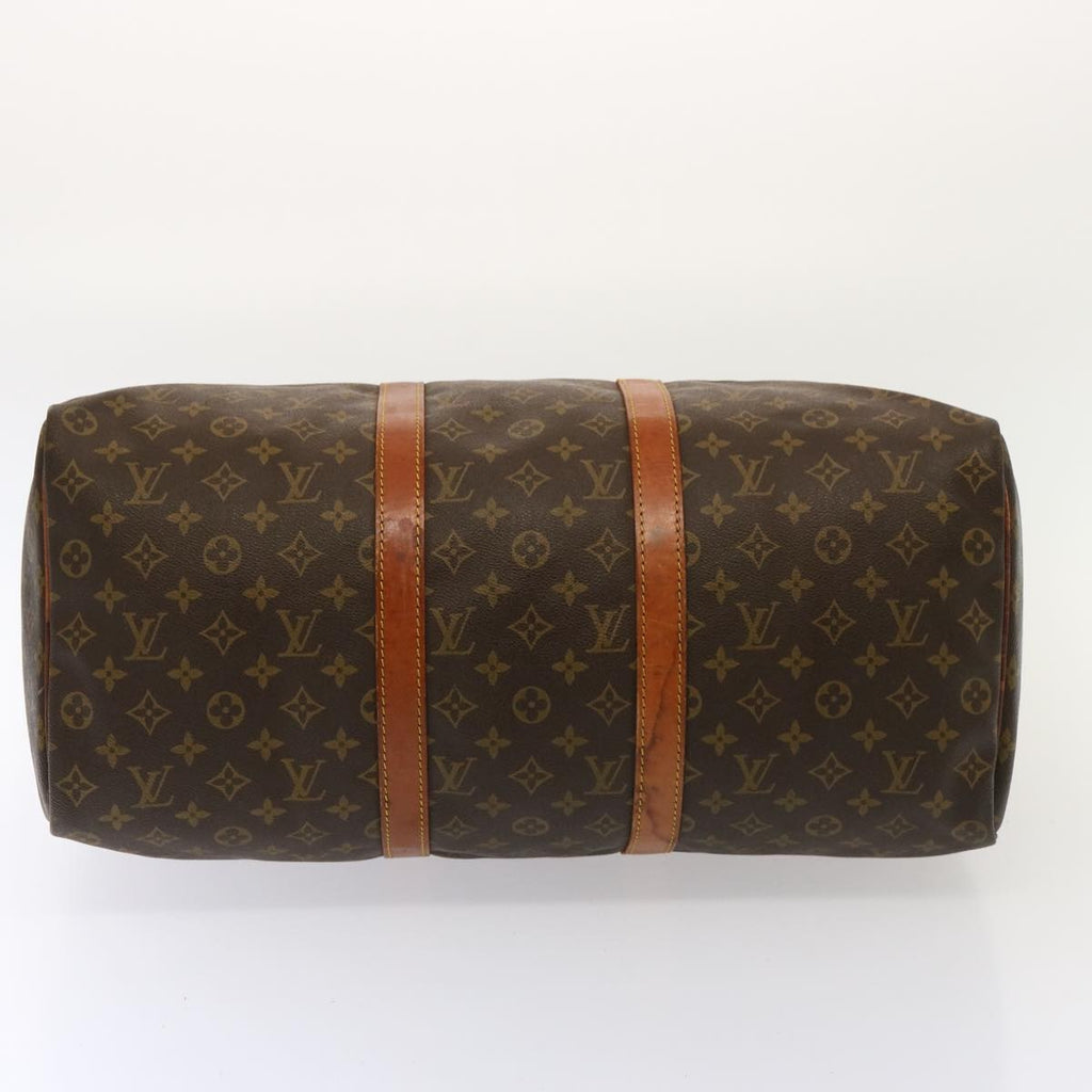 Louis Vuitton Keepall Bag Monogram Canvas Brown Canvas Travel Bag Bag (Pre-Owned)