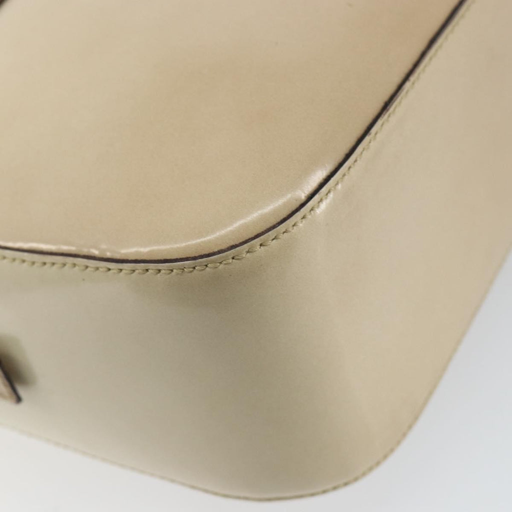 Prada Re-Edition 1995 Handbag Patent Leather Beige Patent_Leather Handbag (Pre-Owned)