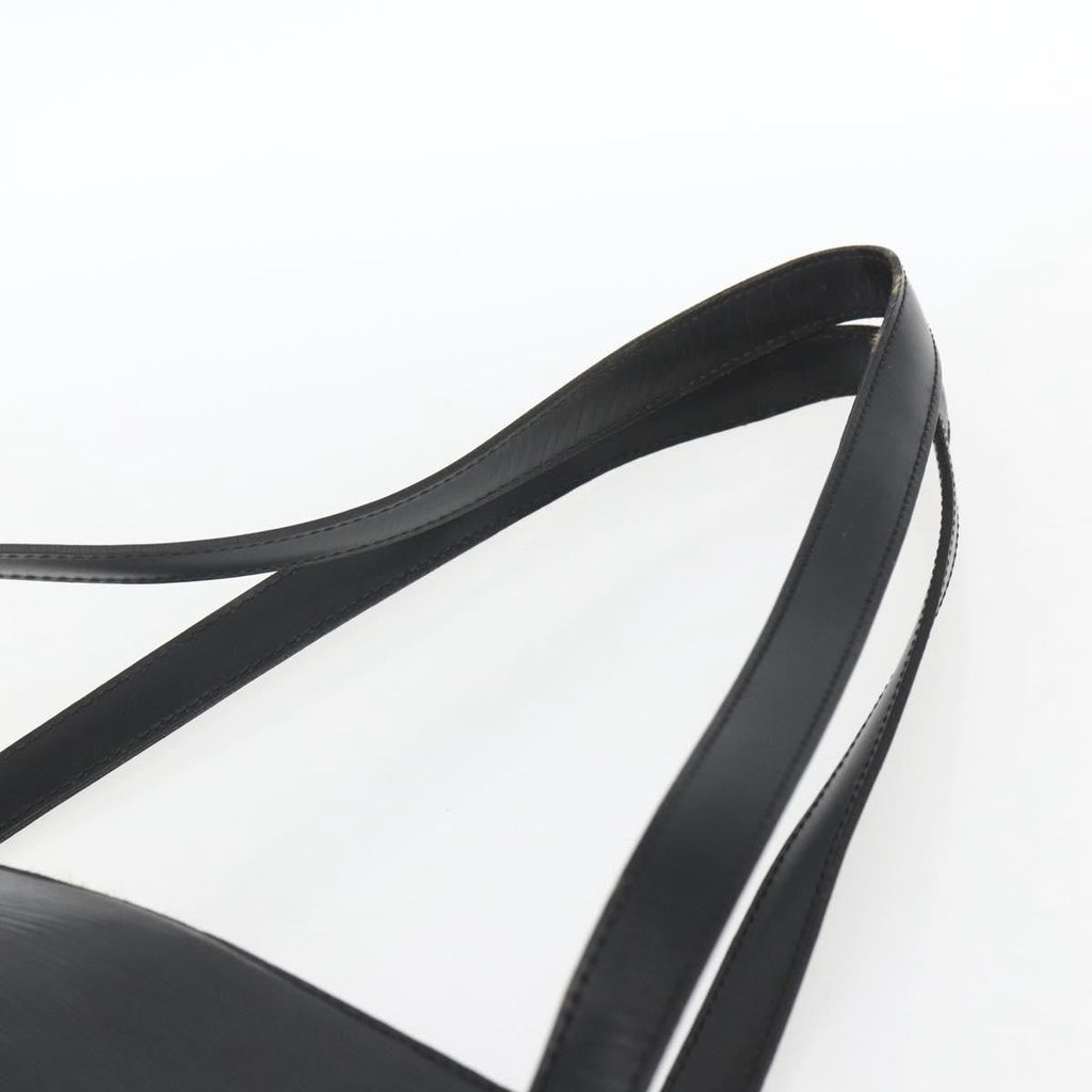 Louis Vuitton Saint Jacques Handbag Epi Leather Black Leather Handbag (Pre-Owned)