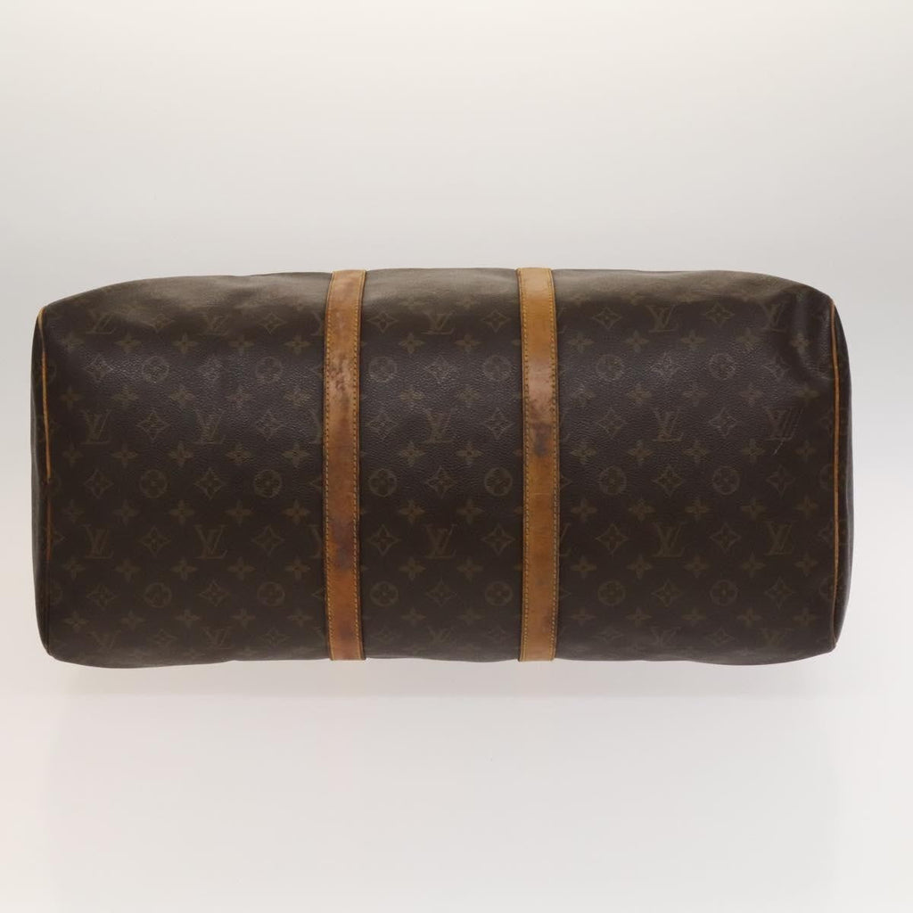 Louis Vuitton Keepall Bag Monogram Canvas Brown Canvas Travel Bag Bag (Pre-Owned)