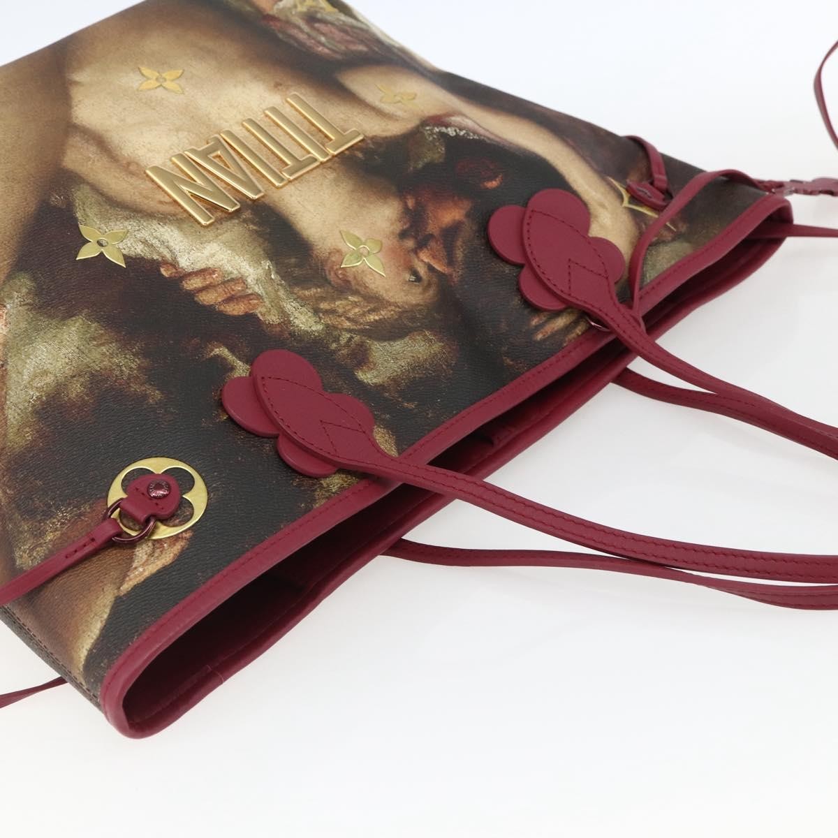 Louis Vuitton Neverfull Nm Tote Limited Edition Jeff Koons Titian Print Canvas Multicolour Canvas Tote Bag Bag (Pre-Owned)