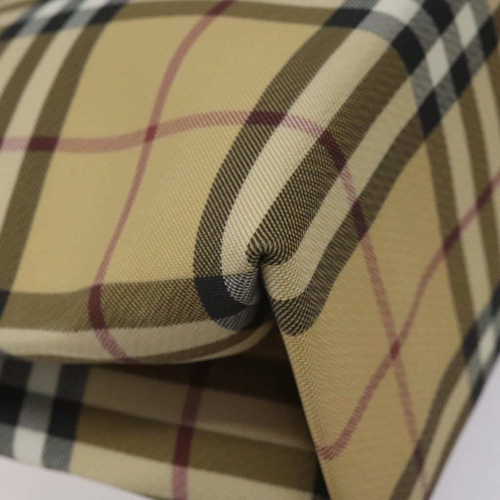 Burberry Nova Check Handbag Nova Check Canvas Beige Canvas Handbag (Pre-Owned)