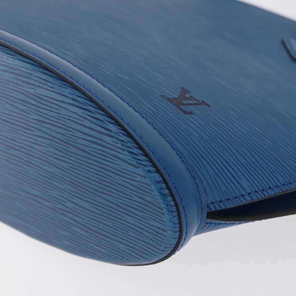 Louis Vuitton Saint Jacques Handbag Epi Leather Blue Leather Handbag (Pre-Owned)