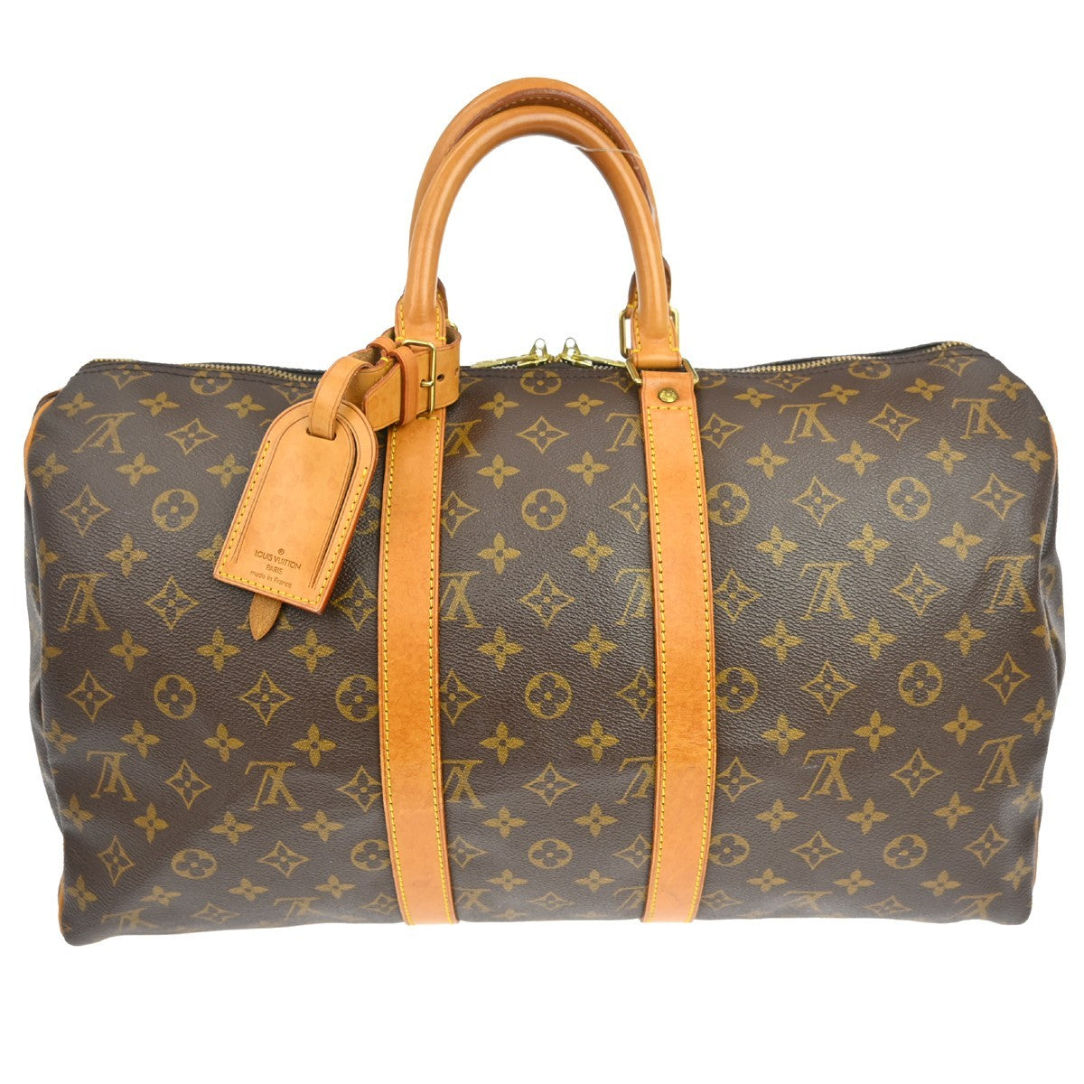 Louis Vuitton Keepall Bag Monogram Canvas Brown Canvas Travel Bag Bag (Pre-Owned)