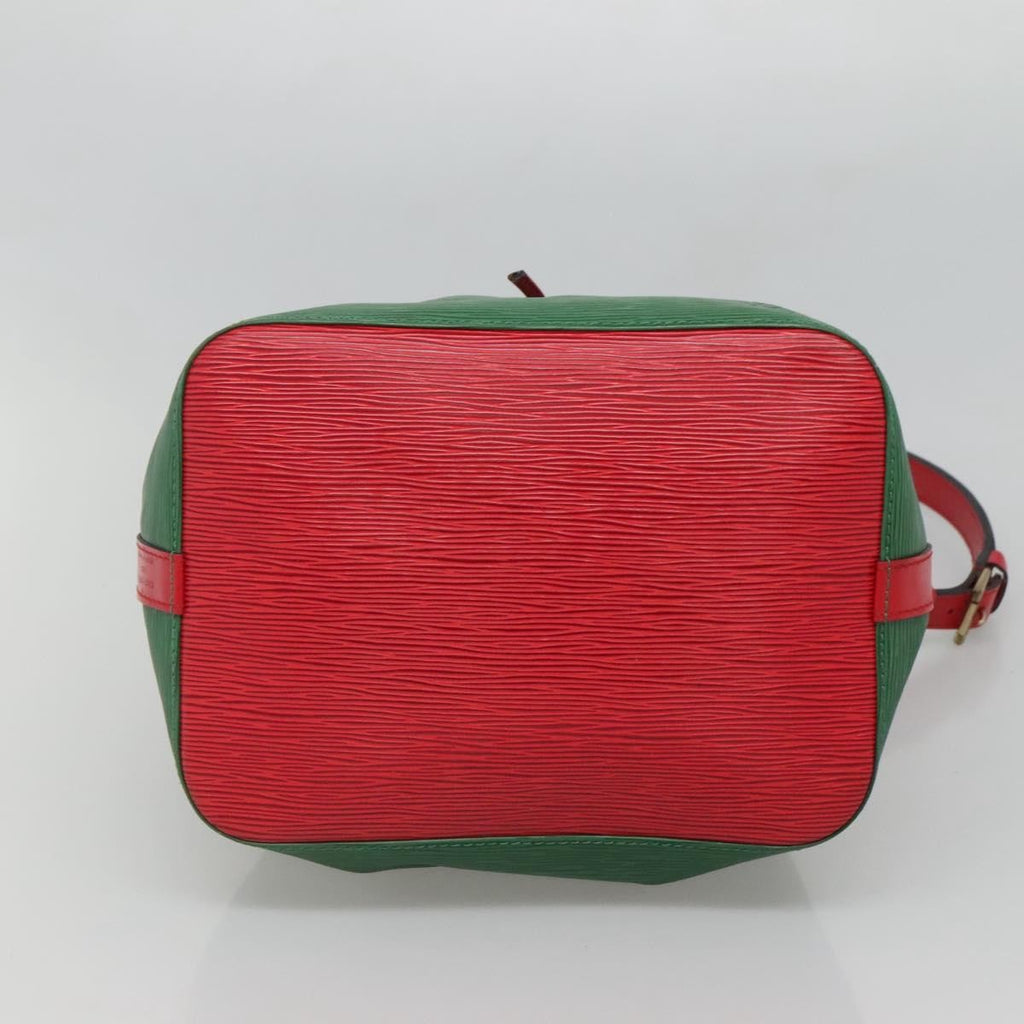 Louis Vuitton Bicolor Petit Noe Handbag Epi Leather Green Leather Shoulder Bag Bag (Pre-Owned)