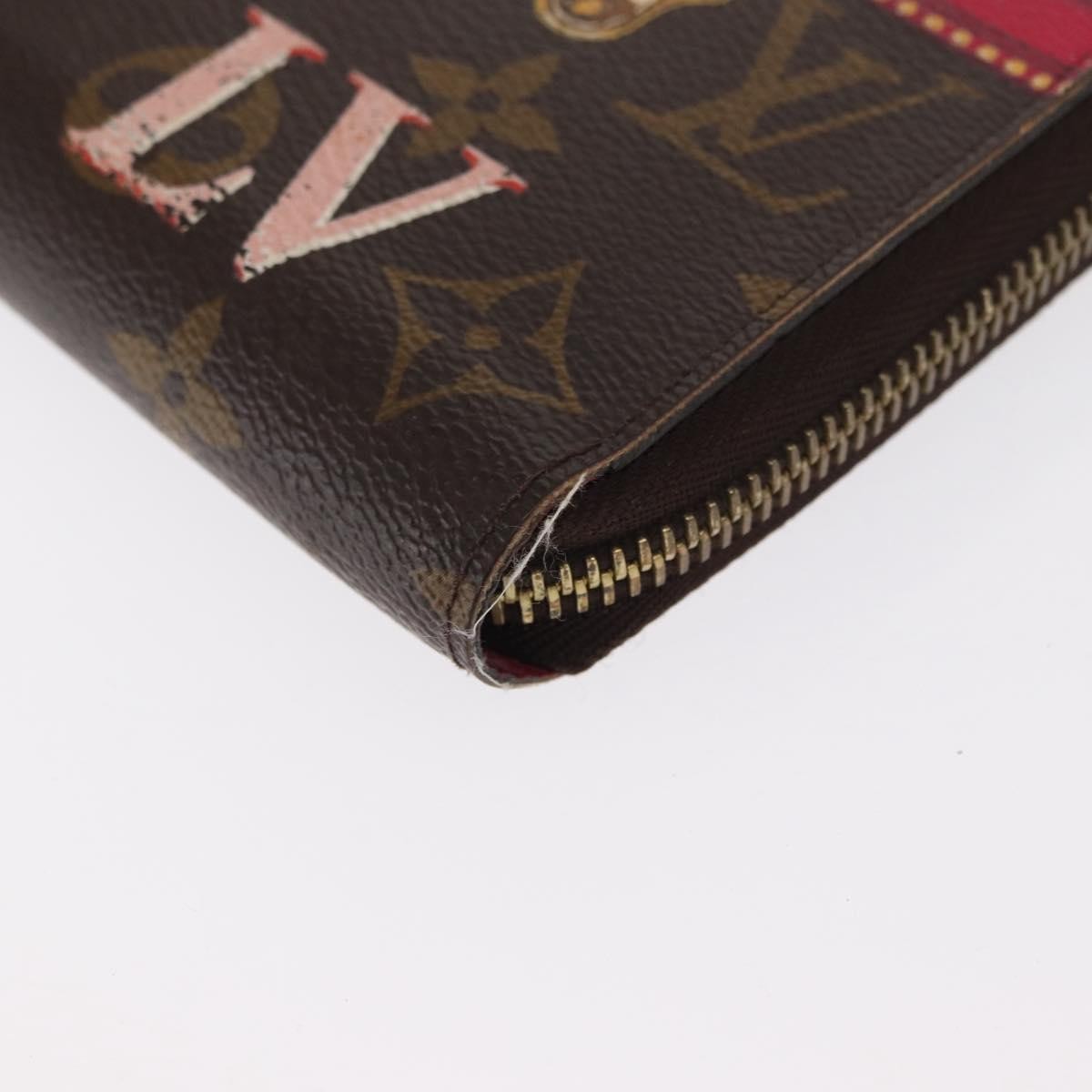 Louis Vuitton Zippy Wallet Canvas Brown Canvas Wallets Accessory (Pre-Owned)