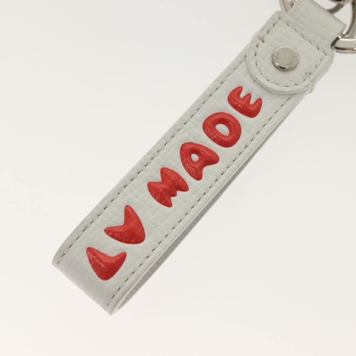 Louis Vuitton Animal Family Bag Charm And Key Holder Metal With Leather White Metal Charms And Keychains Accessory (Pre-Owned)