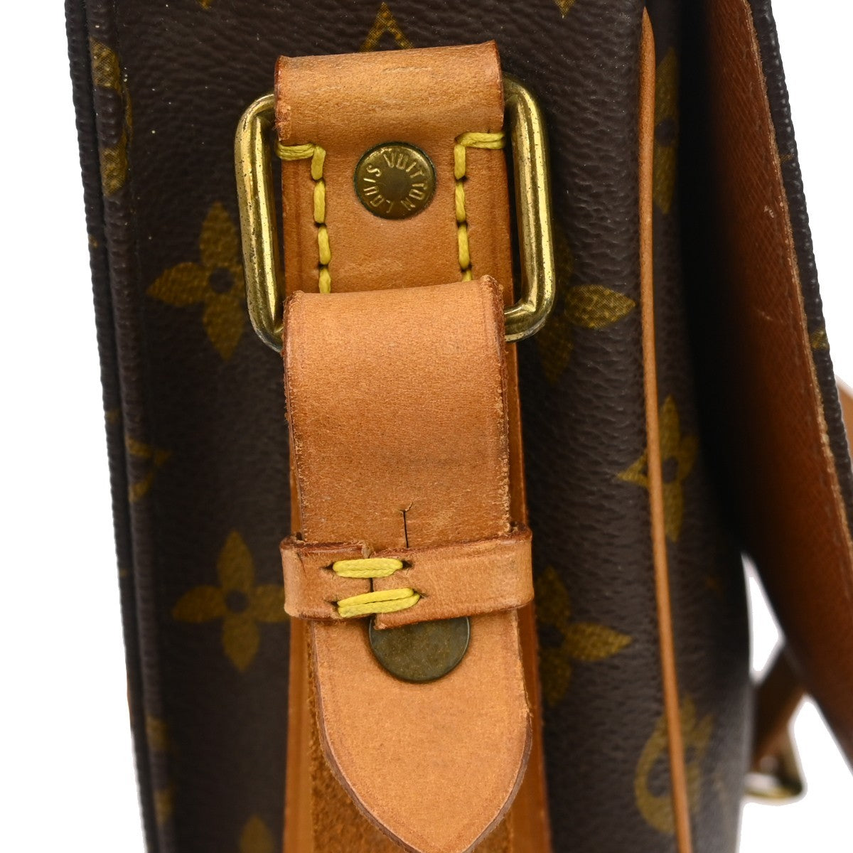 Louis Vuitton Cartouchiere Handbag Monogram Canvas Brown Canvas Crossbody Bag Bag (Pre-Owned)