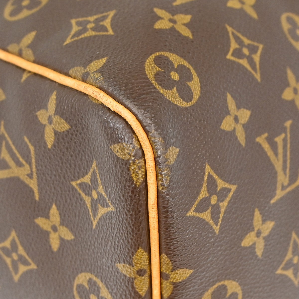 Louis Vuitton Keepall Bag Monogram Canvas Brown Canvas Travel Bag Bag (Pre-Owned)