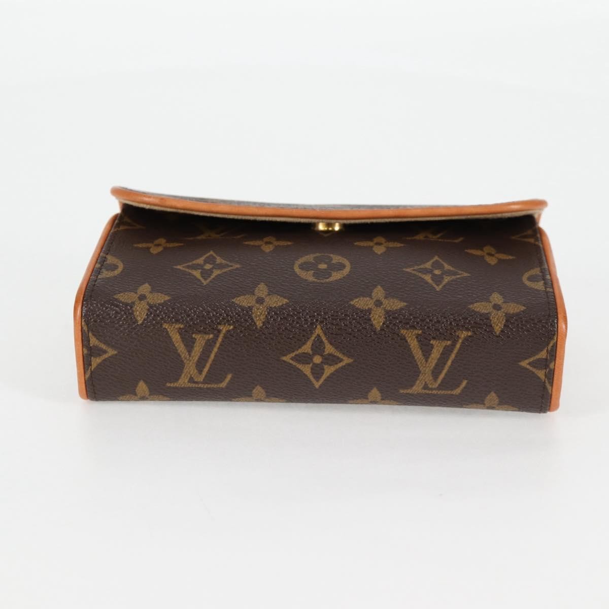 Louis Vuitton Florentine Waist Bag Monogram Canvas Brown Canvas Clutche & Pouche Bag (Pre-Owned)