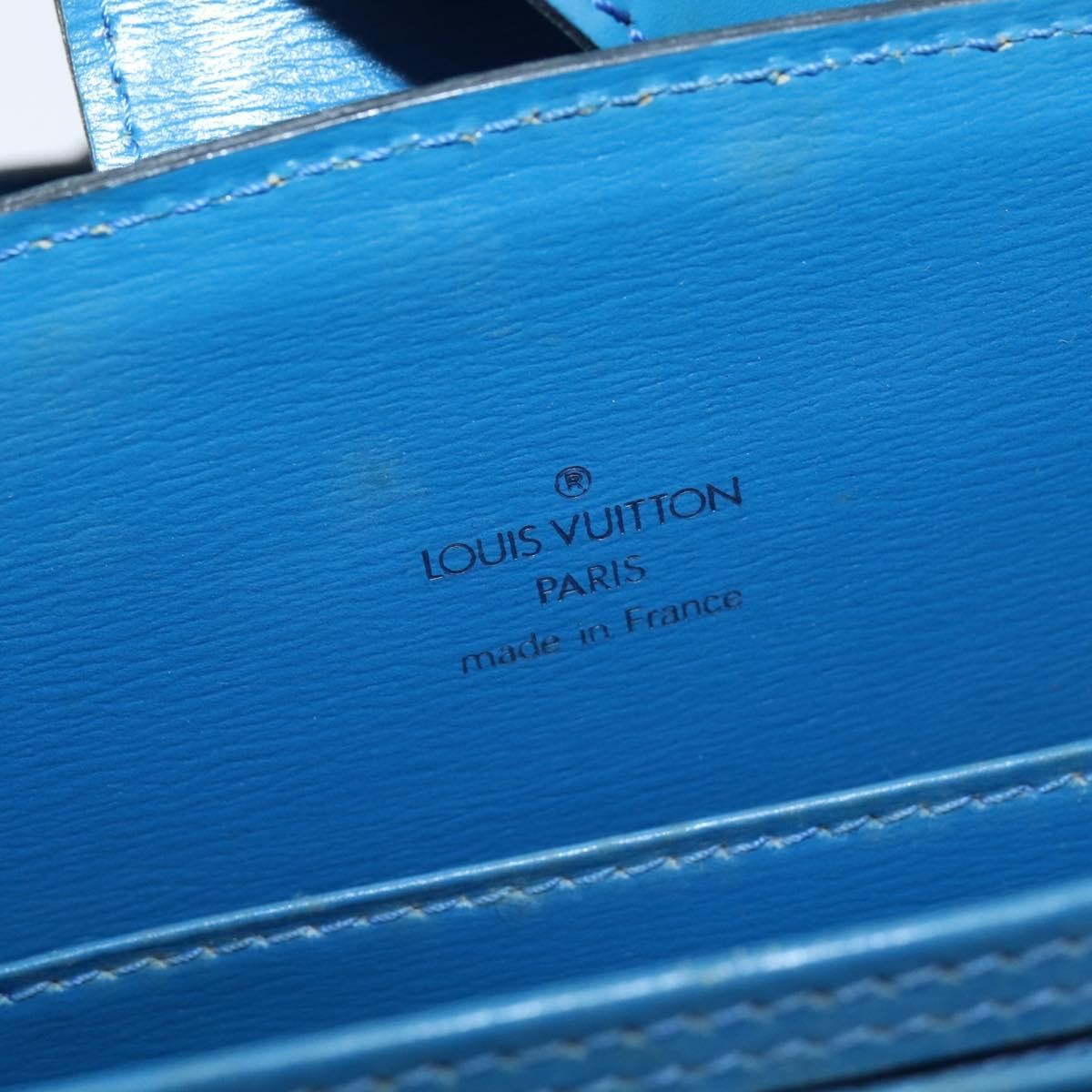 Louis Vuitton Capucines Shoulder Bag Epi Leather Blue Leather Shoulder Bag Bag (Pre-Owned)