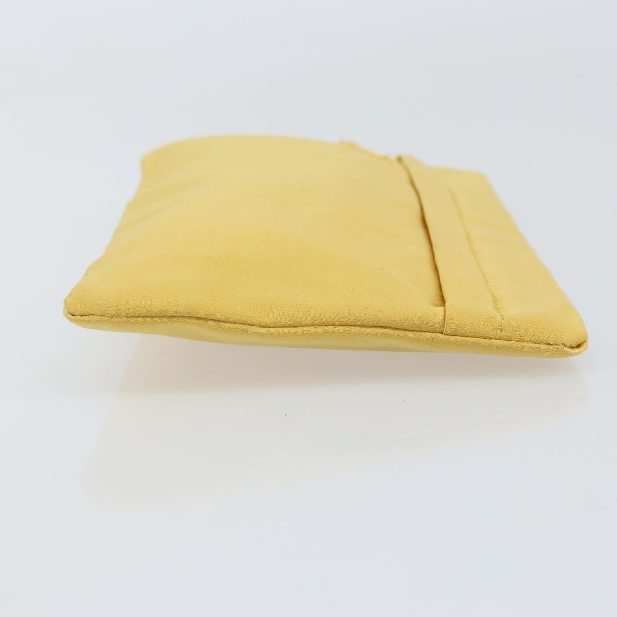 Prada Clutch Satin Gold Satin Clutche & Pouche Bag (Pre-Owned)