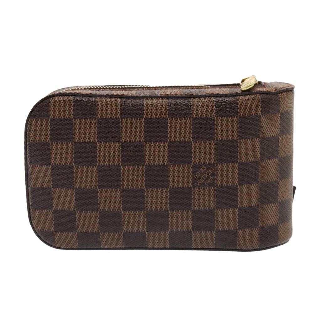 Louis Vuitton Geronimos Waist Bag Damier Brown Canvas Shoulder Bag Bag (Pre-Owned)