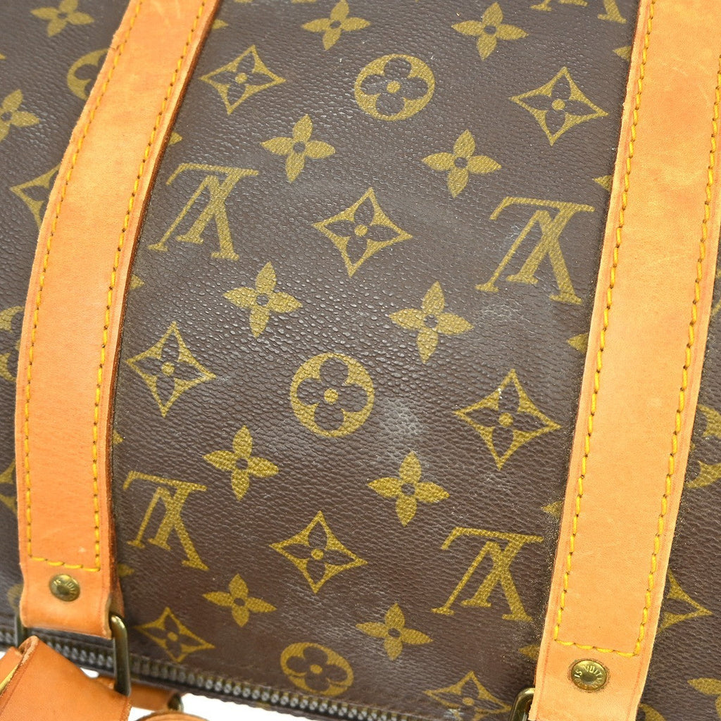 Louis Vuitton Keepall Bag Monogram Canvas Brown Canvas Travel Bag Bag (Pre-Owned)