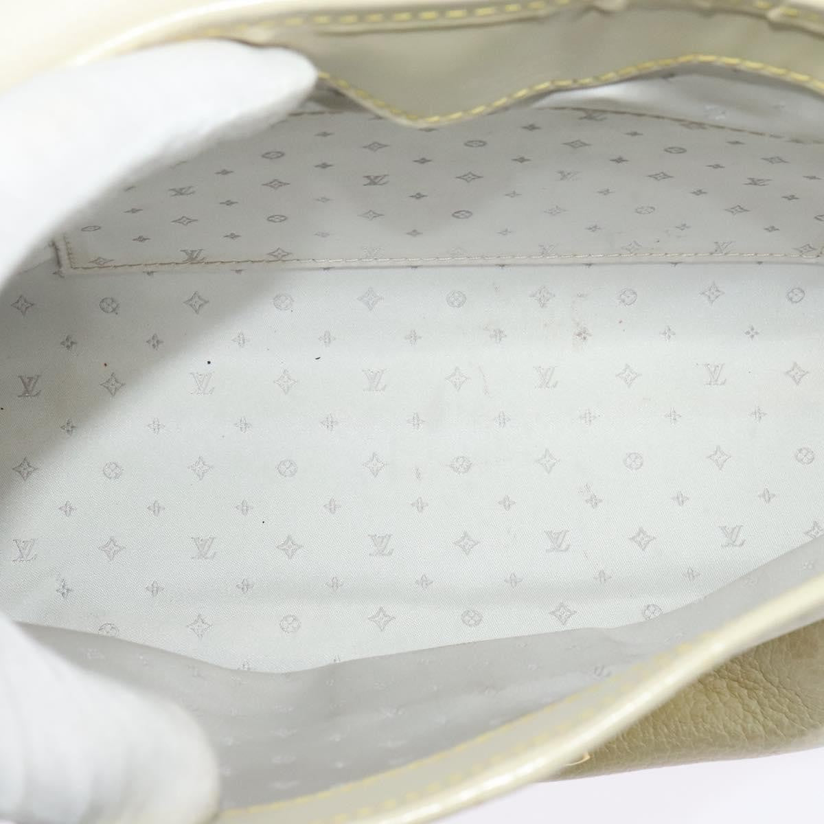 Louis Vuitton Suhali L'essentiel Handbag Leather White Leather Shoulder Bag Bag (Pre-Owned)