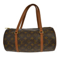 Louis Vuitton Papillon Handbag Monogram Canvas Brown Canvas Handbag (Pre-Owned)