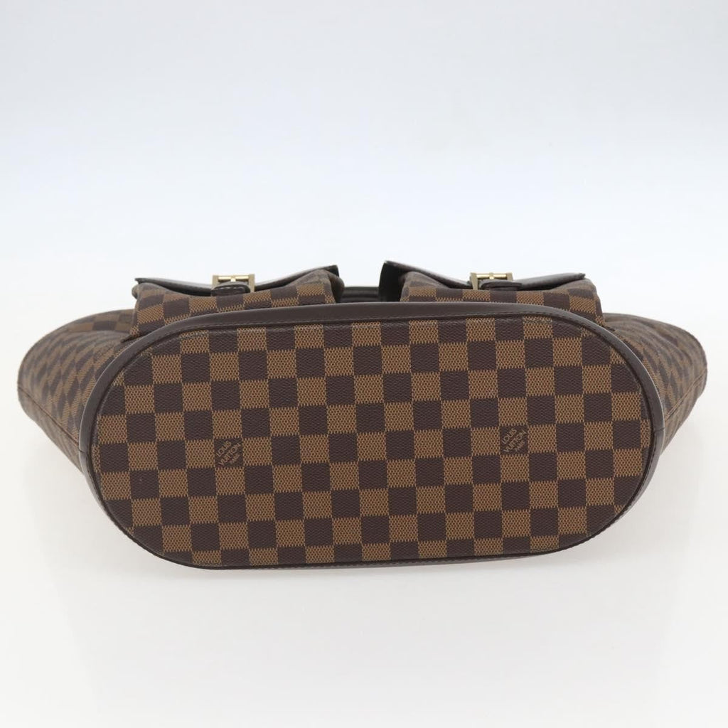 Louis Vuitton Manosque Handbag Damier Brown Canvas Tote Bag Bag (Pre-Owned)