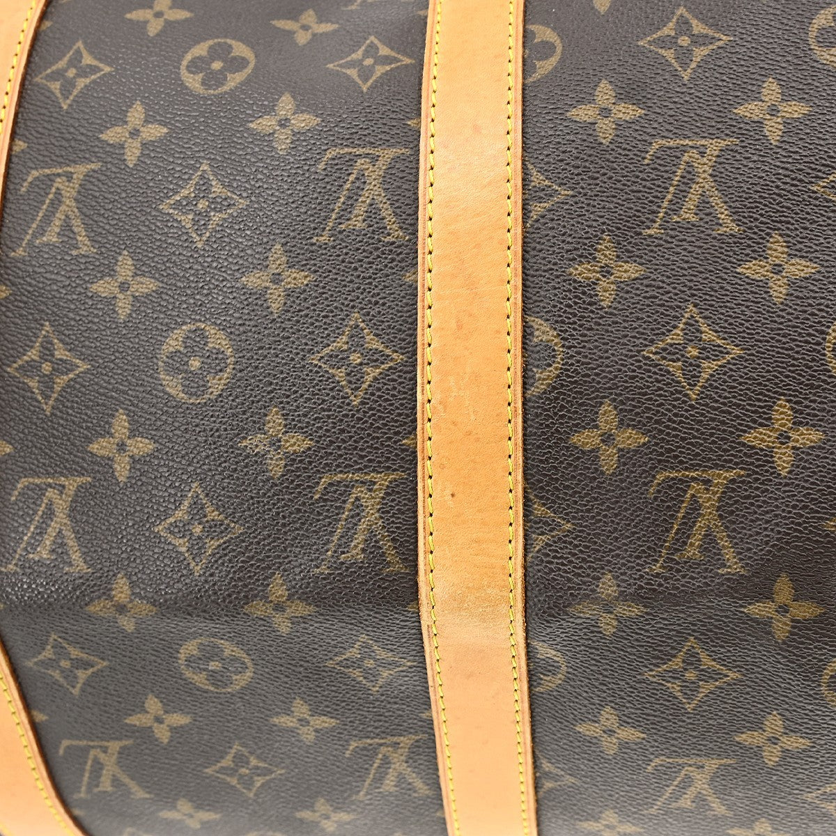 Louis Vuitton Keepall Bandouliere Bag Monogram Canvas Brown Canvas Travel Bag Bag (Pre-Owned)
