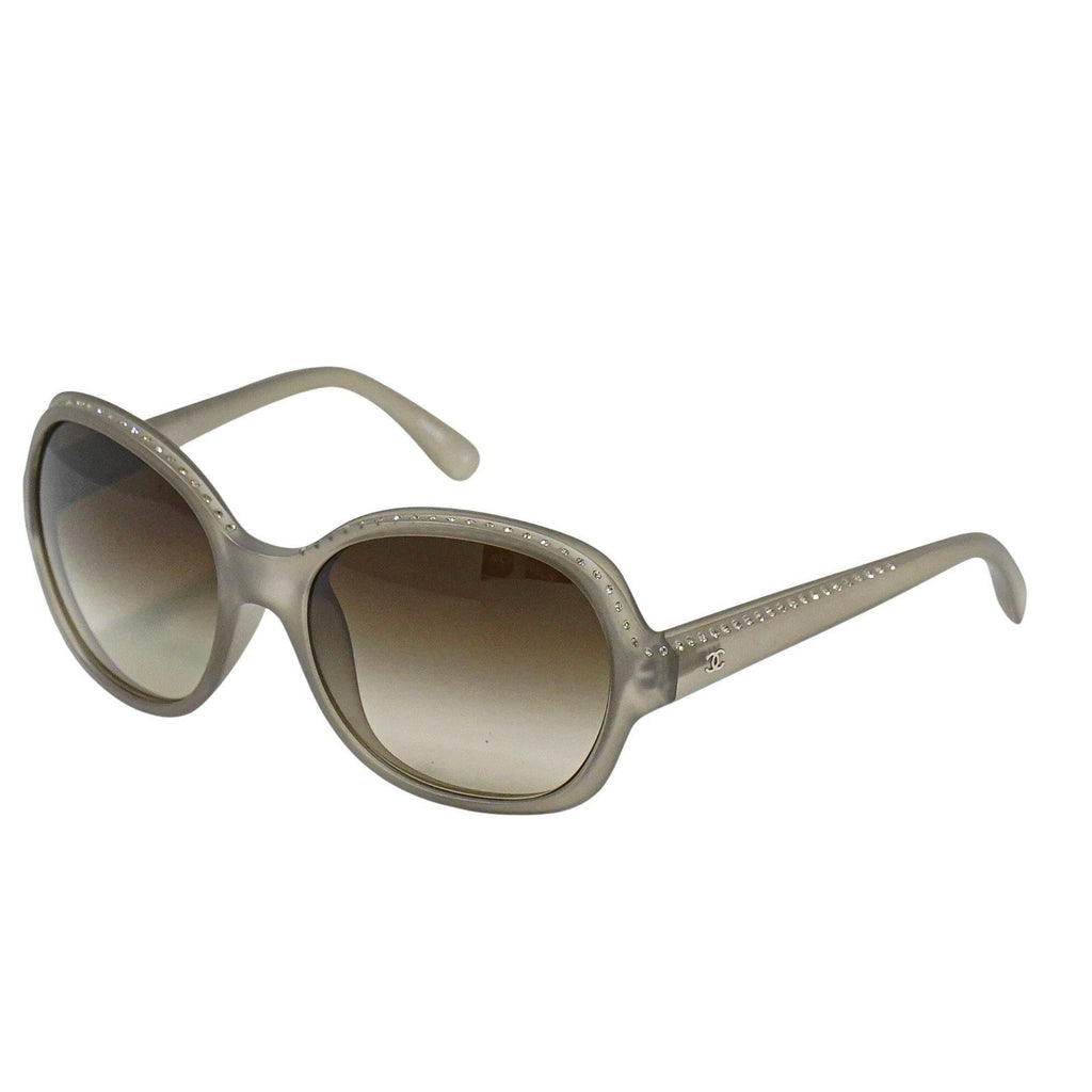 Chanel Logo Cc Sunglasses Plastic Gray Plastic Sunglasse Accessory (Pre-Owned)