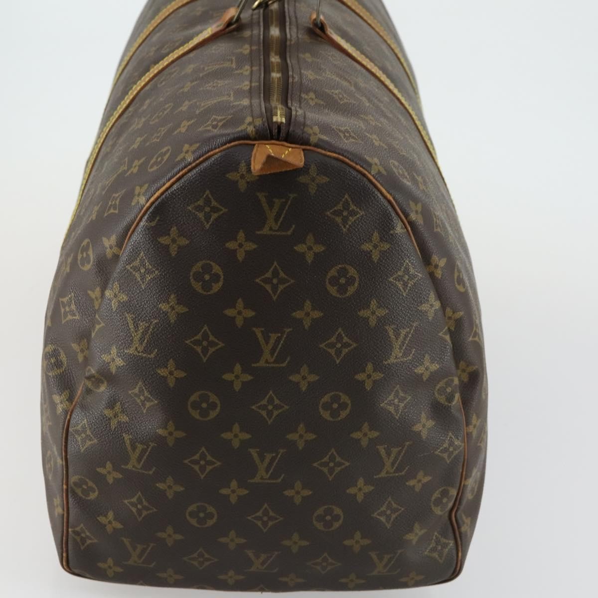 Louis Vuitton Keepall Bag Monogram Canvas Brown Canvas Travel Bag Bag (Pre-Owned)