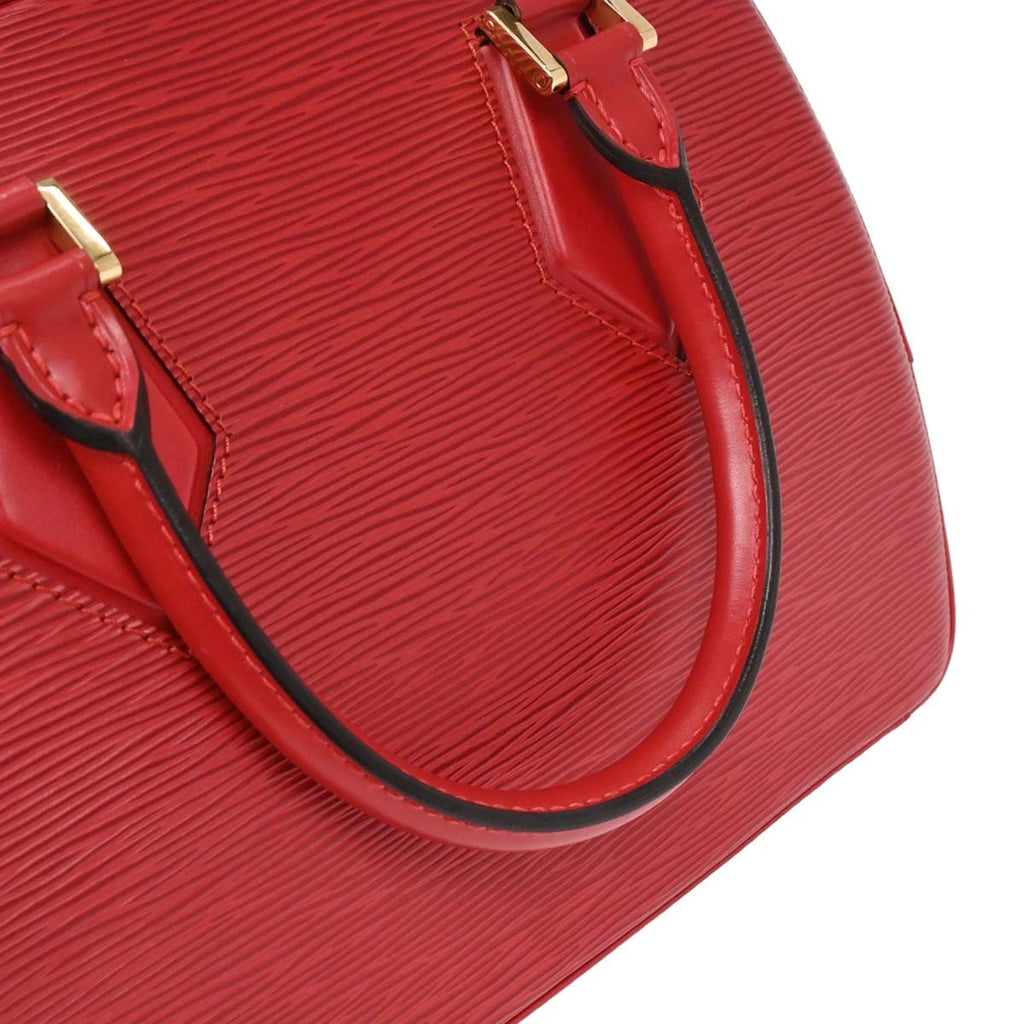 Louis Vuitton Sablons Handbag Epi Leather Red Leather Handbag (Pre-Owned)
