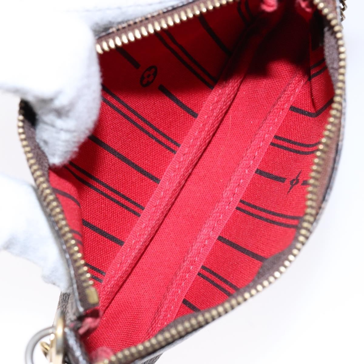 Louis Vuitton Pochette Accessoires Limited Edition Damier Brown Canvas Clutche & Pouche Bag (Pre-Owned)