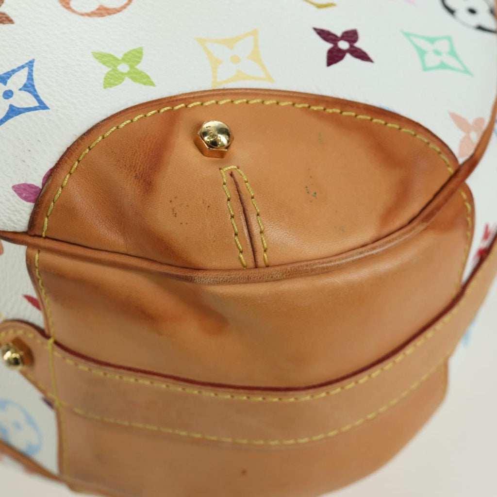 Louis Vuitton Greta Handbag Monogram Multicolor White Canvas Shoulder Bag Bag (Pre-Owned)