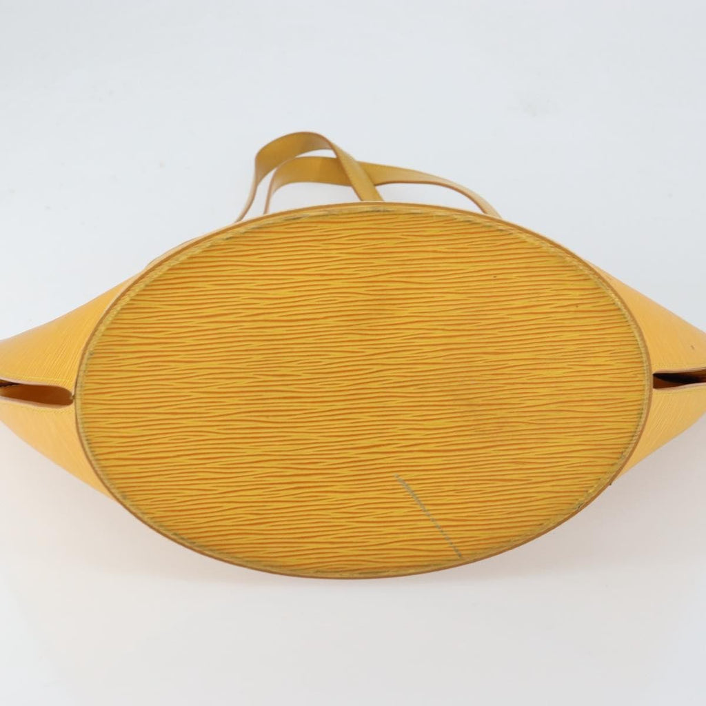 Louis Vuitton Saint Jacques Handbag Epi Leather Yellow Leather Shoulder Bag Bag (Pre-Owned)