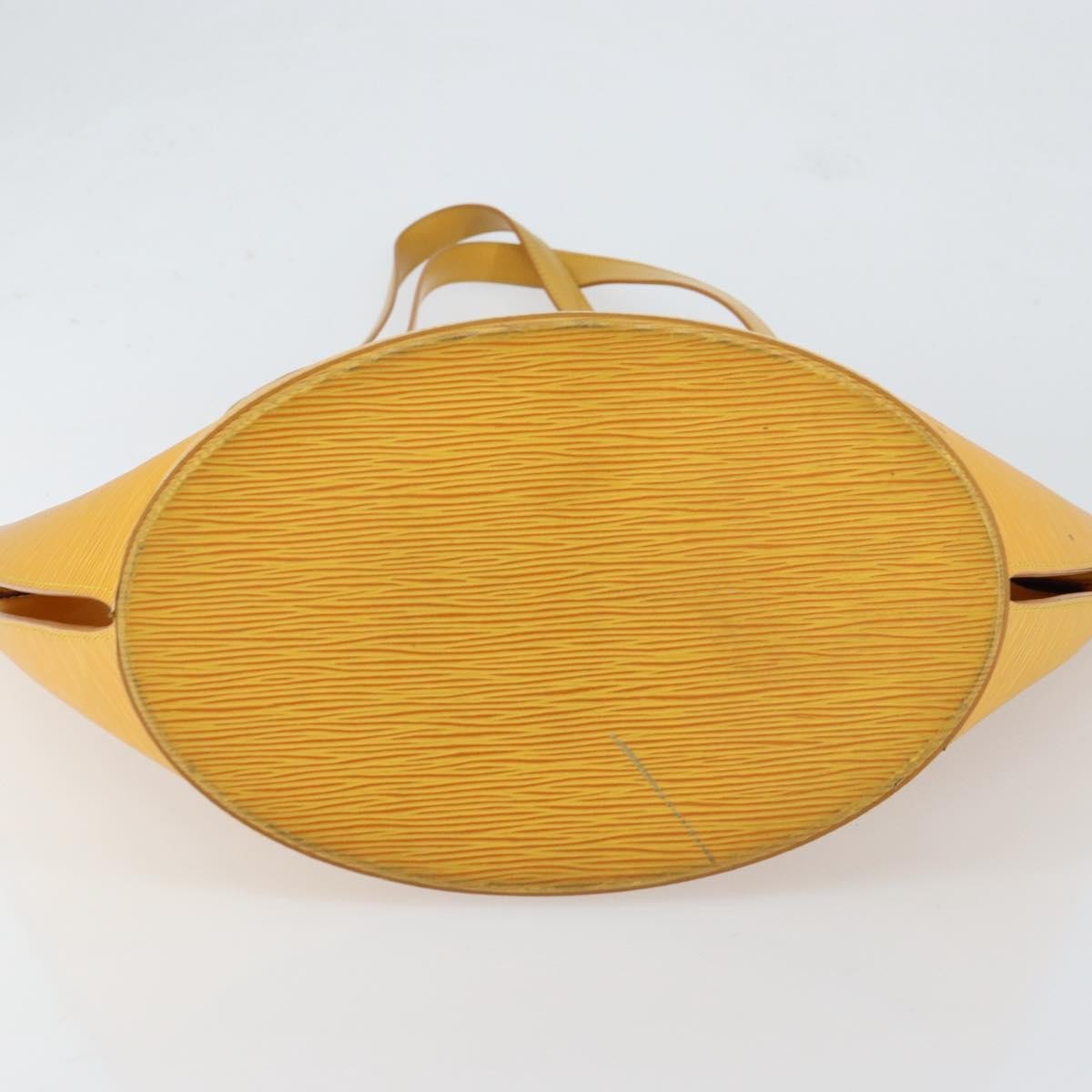 Louis Vuitton Saint Jacques Handbag Epi Leather Yellow Leather Shoulder Bag Bag (Pre-Owned)