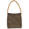 Louis Vuitton Monogram Looping Handbag Monogram Canvas Brown Canvas Shoulder Bag Bag (Pre-Owned)