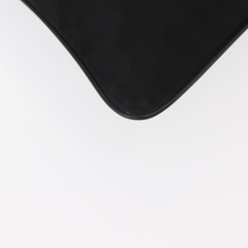 Prada Flat Messenger Bag Tessuto Black Nylon Shoulder Bag Bag (Pre-Owned)