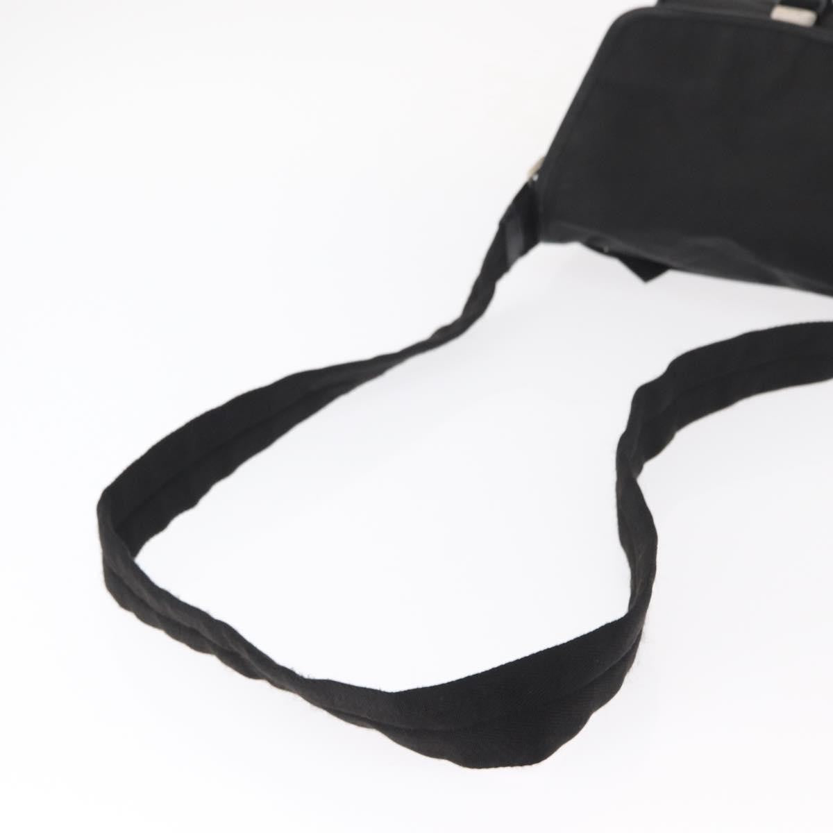 Prada Logo Flap Messenger Bag Tessuto Black Nylon Shoulder Bag Bag (Pre-Owned)