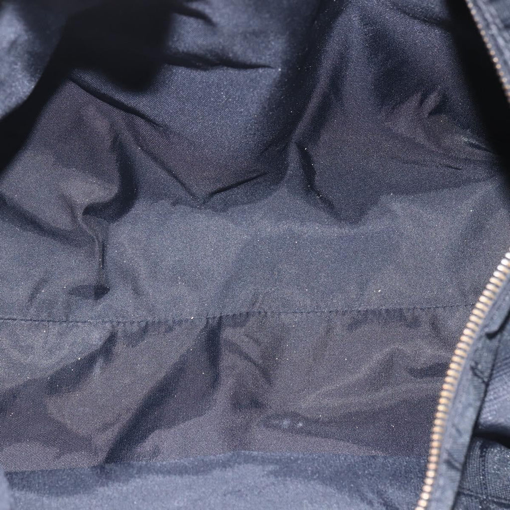 Chanel Travel Line Boston Bag Nylon Black Nylon Travel Bag Bag (Pre-Owned)