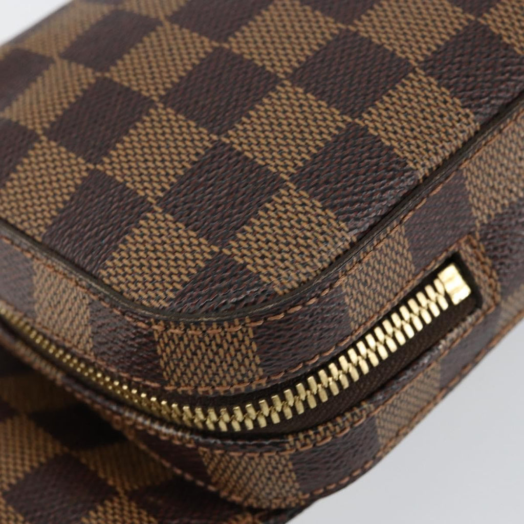 Louis Vuitton Geronimos Waist Bag Damier Brown Canvas Shoulder Bag Bag (Pre-Owned)