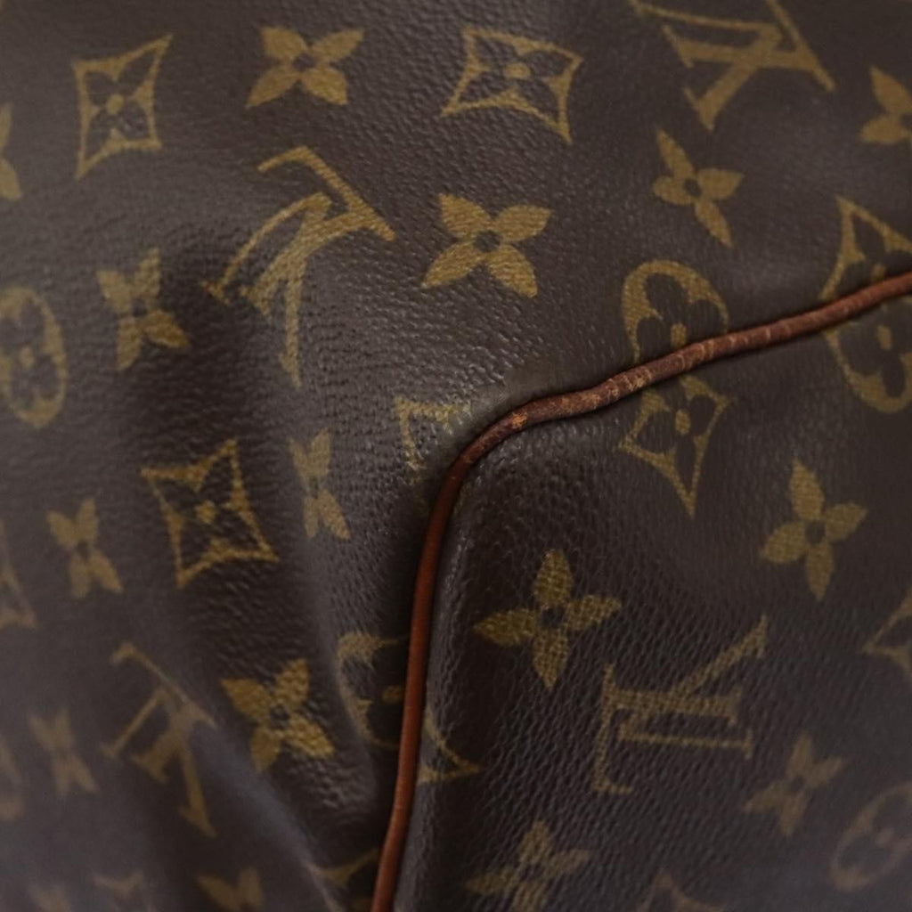 Louis Vuitton Keepall Bag Monogram Canvas Brown Canvas Travel Bag Bag (Pre-Owned)