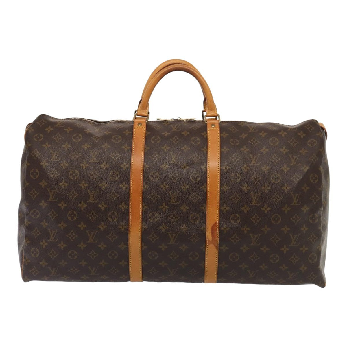 Louis Vuitton Keepall Bag Monogram Canvas Brown Canvas Travel Bag Bag (Pre-Owned)