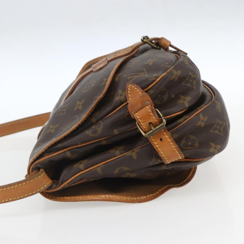 Louis Vuitton Saumur Handbag Monogram Canvas Brown Canvas Shoulder Bag Bag (Pre-Owned)
