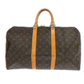 Louis Vuitton Keepall Bag Monogram Canvas Brown Canvas Travel Bag Bag (Pre-Owned)