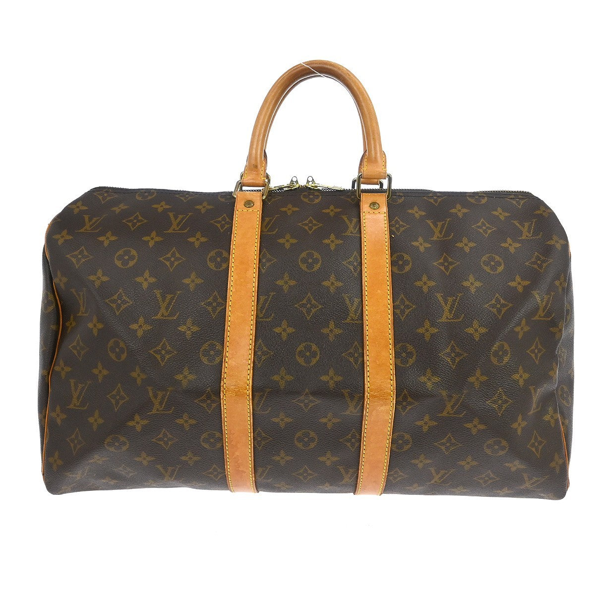 Louis Vuitton Keepall Bag Monogram Canvas Brown Canvas Travel Bag Bag (Pre-Owned)
