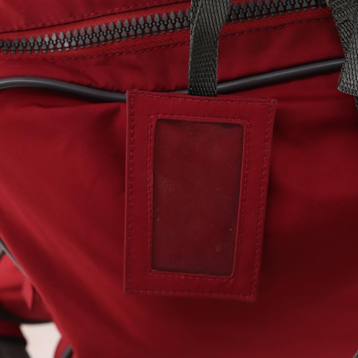 Prada Sport Line Boston Bag Nylon Red Nylon Travel Bag Bag (Pre-Owned)