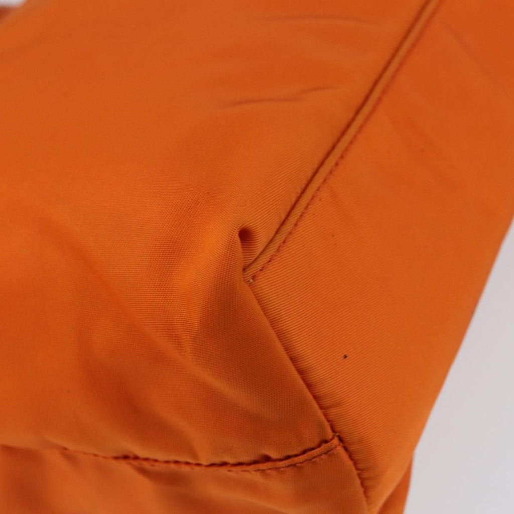 Prada Vintage Tote Tessuto Orange Nylon Tote Bag Bag (Pre-Owned)