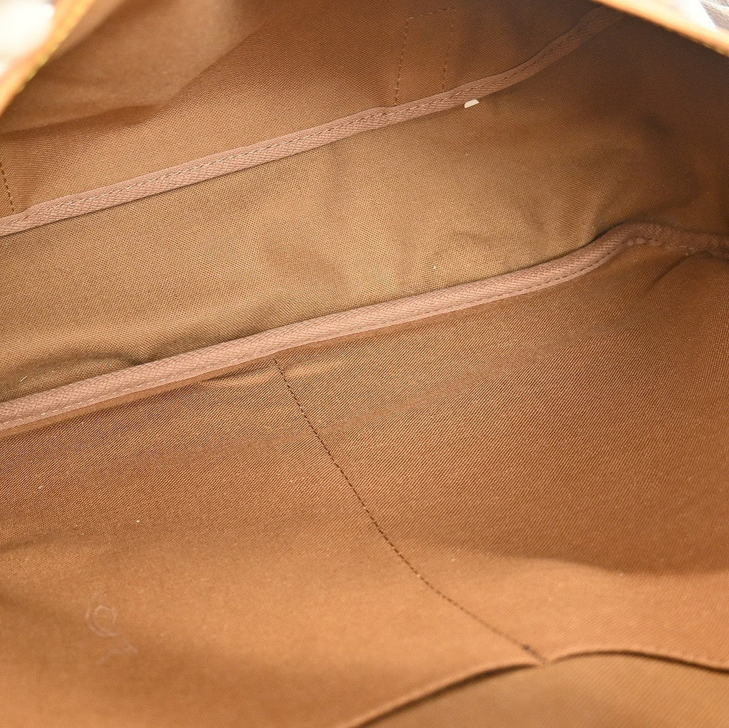 Louis Vuitton Saumur Handbag Monogram Canvas Brown Canvas Shoulder Bag Bag (Pre-Owned)