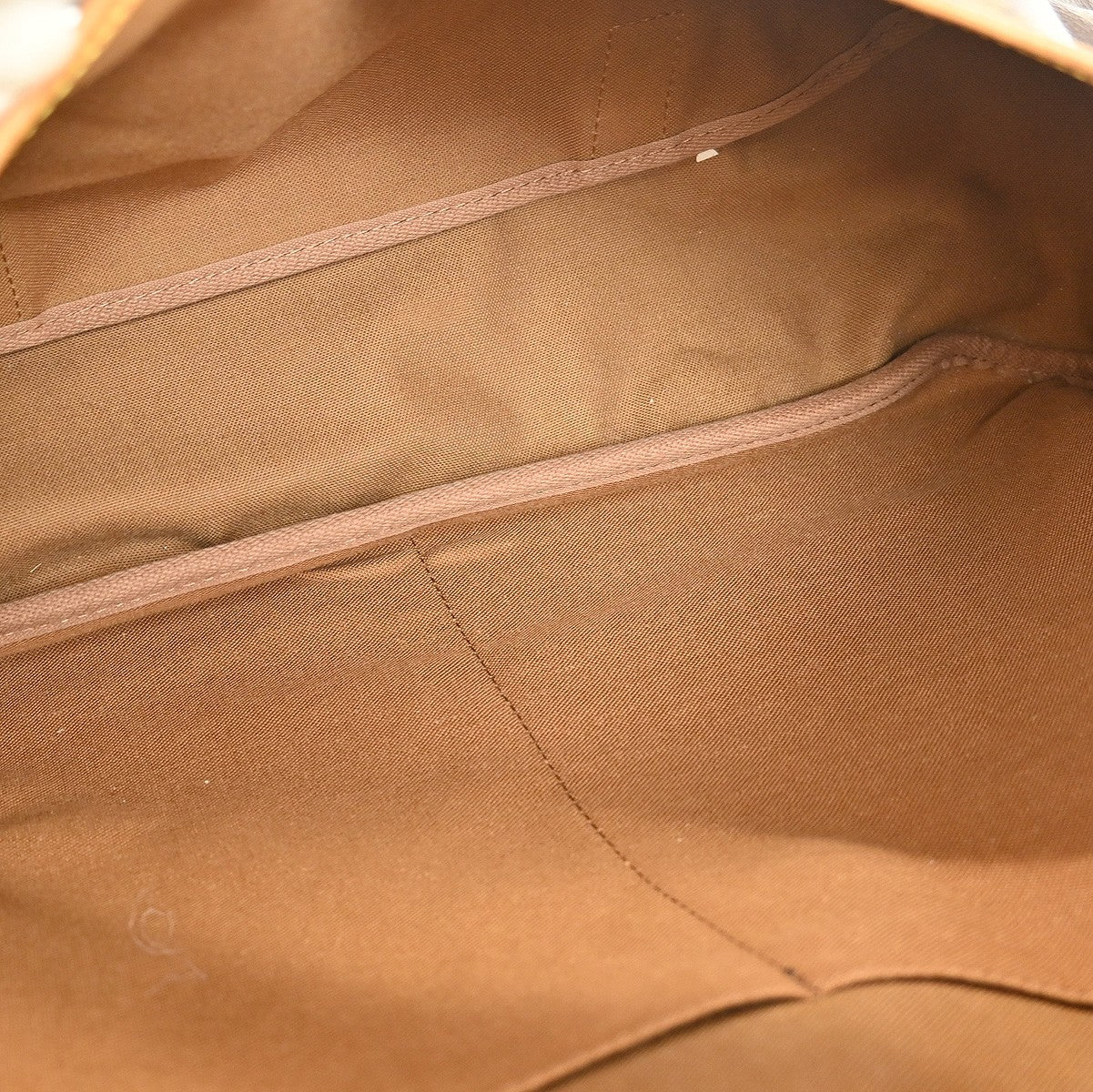 Louis Vuitton Saumur Handbag Monogram Canvas Brown Canvas Shoulder Bag Bag (Pre-Owned)