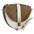 Louis Vuitton Chantilly Lock Handbag Reverse Monogram Canvas And Leather White Leather Shoulder Bag Bag (Pre-Owned)