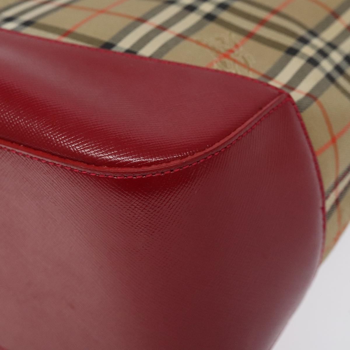 Burberry Nova Check Handbag Nova Check Canvas And Leather Beige Canvas Handbag (Pre-Owned)