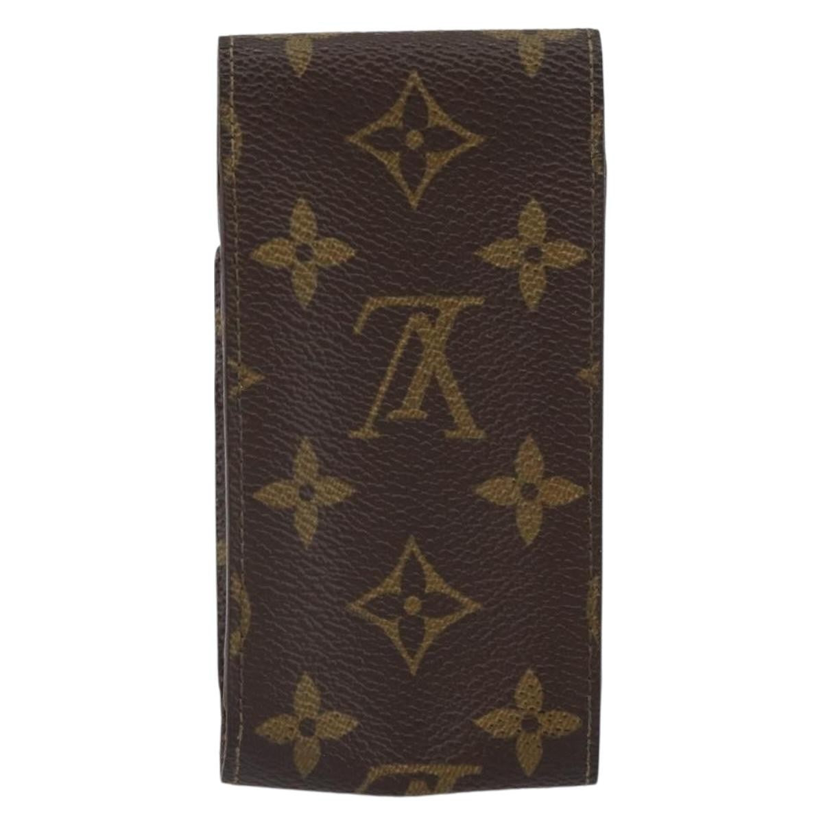 Louis Vuitton Etui Cigarette Case Monogram Canvas Brown Canvas Wallets Accessory (Pre-Owned)